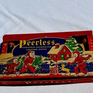 Vintage NOS GE Peerless Decorating Christmas lights-
